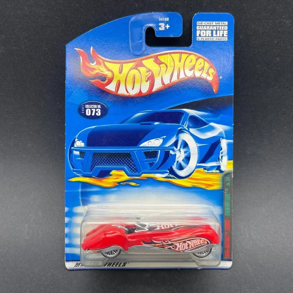 Hot Wheels Logo-Motive Series Phantastique Red Car‎ Wire Wheels Diecast 1/64 073